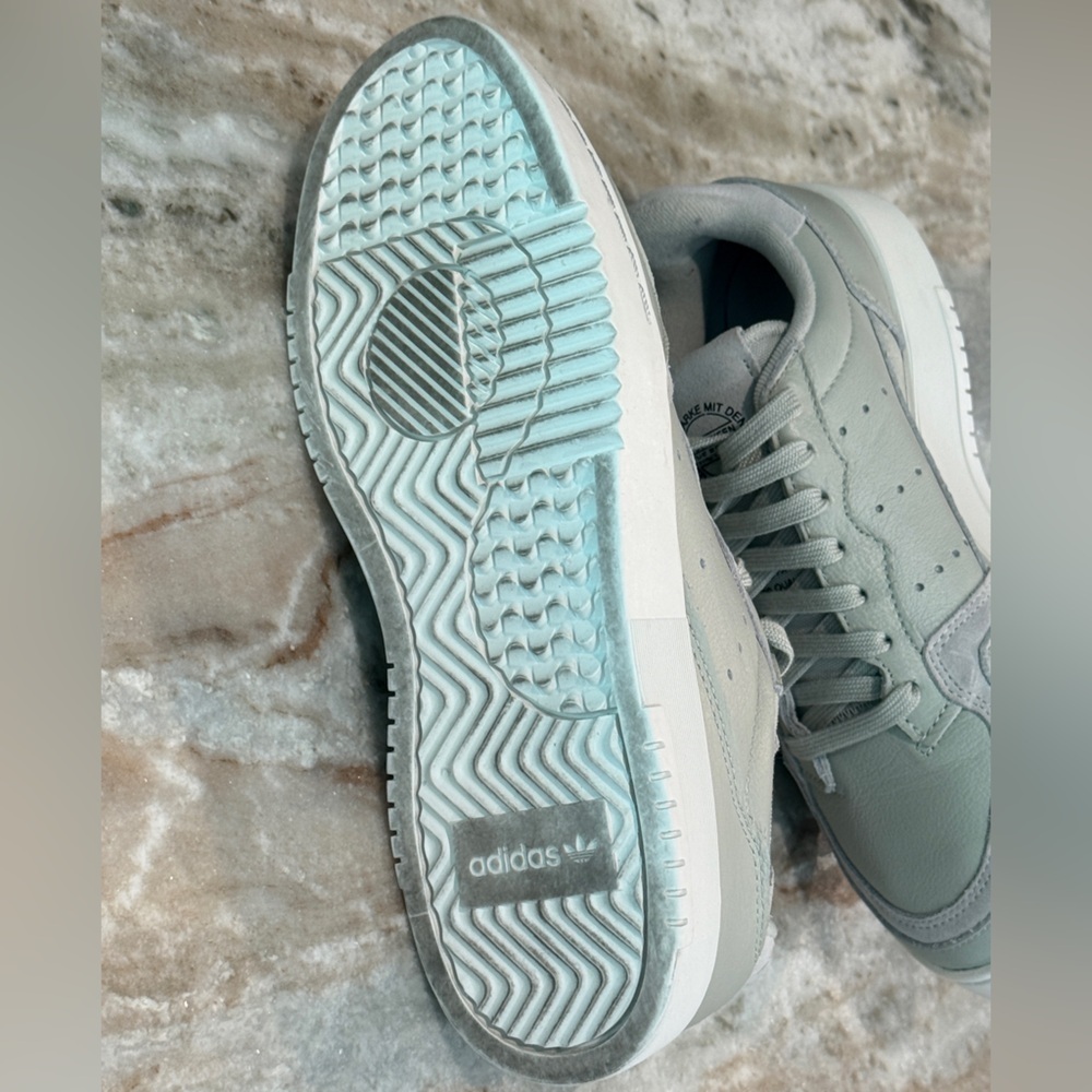 Women’s ADIDAS Supercourt ash silver leather sneakers- Size 7.5 - Picture 8 of 9